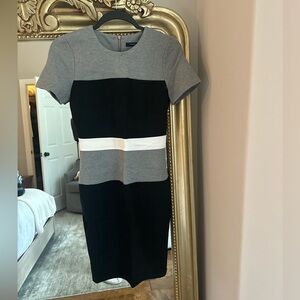 French connection Elegant Black and‎ Gray Dress